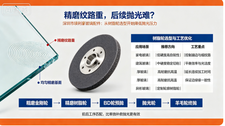 精磨纹路重，后续抛光难？树脂轮选型与工艺优化方案