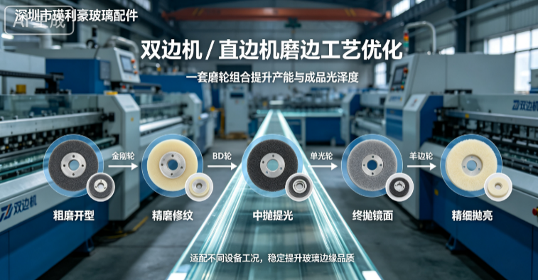 双边机 / 直边机磨边工艺优化：一套磨轮组合提升产能与成品光泽度