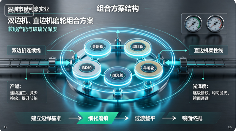 深圳市瑛利豪实业：双边机、直边机磨轮组合方案，兼顾产能与玻璃光泽度