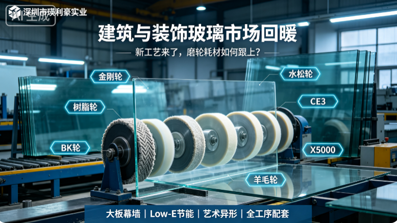 建筑与装饰玻璃市场回暖，磨轮供应商如何适配新工艺需求