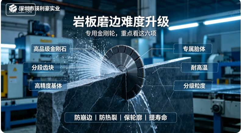 岩板磨边难度升级，专用金刚轮该具备哪些特性？