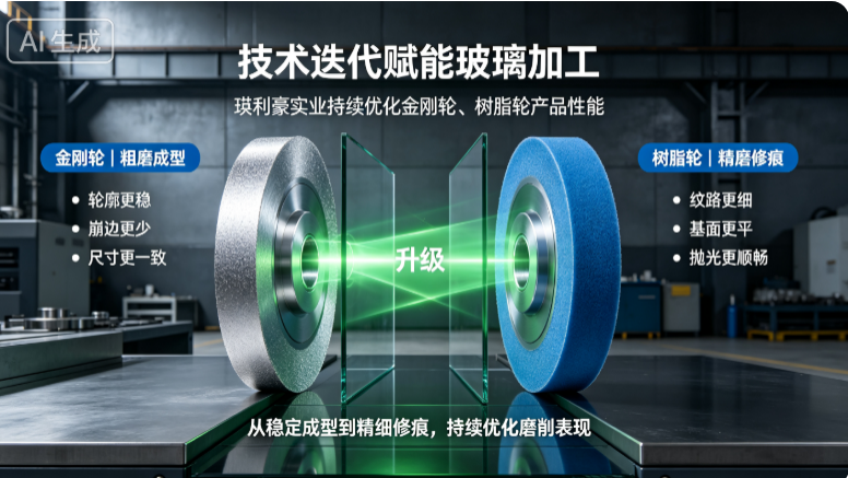 技术迭代赋能玻璃加工，瑛利豪实业持续优化金刚轮、树脂轮产品性能