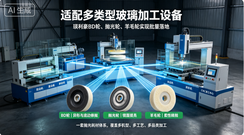 深圳市瑛利豪实业：适配多类型玻璃加工设备，瑛利豪BD轮、抛光轮、羊毛轮实现批量落地