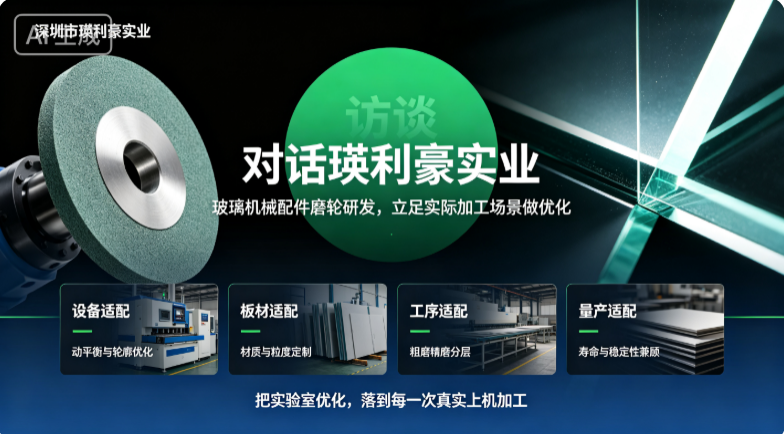 对话瑛利豪实业：玻璃机械配件磨轮研发，立足实际加工场景做优化
