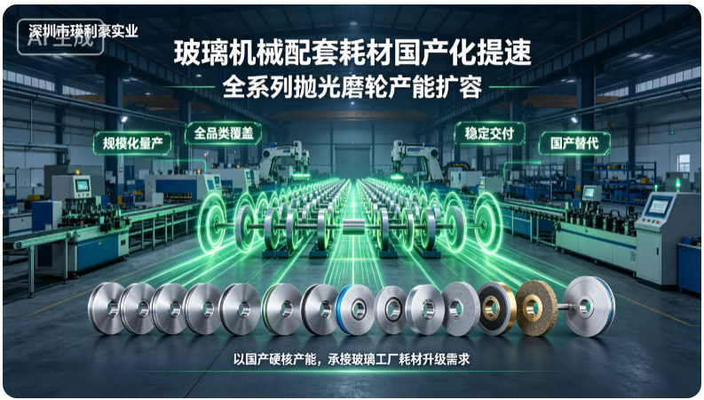 玻璃机械配套耗材国产化提速，全系列抛光磨轮产能扩容