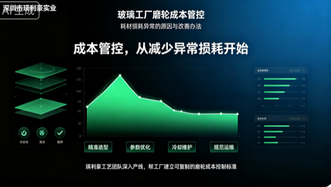 深圳市瑛利豪实业：玻璃工厂磨轮成本管控：耗材损耗异常的原因与改善办法