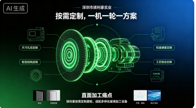 直面加工痛点，瑛利豪按需定制磨轮，适配多样化玻璃加工设备