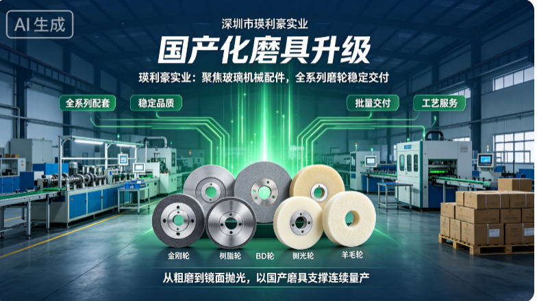 国产化磨具升级｜瑛利豪实业：聚焦玻璃机械配件，全系列磨轮稳定交付