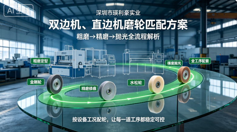 深圳市瑛利豪实业：双边机、直边机磨轮匹配方案，粗磨→精磨→抛光全流程解析