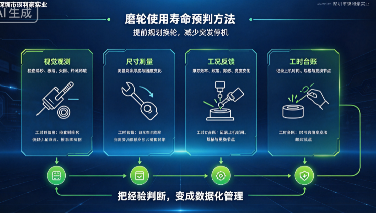 深圳市瑛利豪实业：磨轮使用寿命预判方法，提前规划换轮减少突发停机