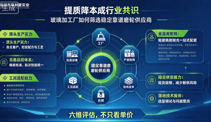 深圳市瑛利豪实业：提质降本成行业共识，玻璃加工厂如何筛选稳定靠谱磨轮供应商
