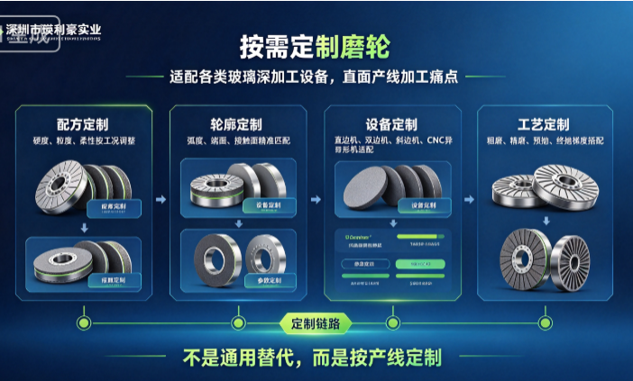 深圳市瑛利豪实业：按需定制磨轮，适配各类玻璃深加工设备，直面产线加工痛点