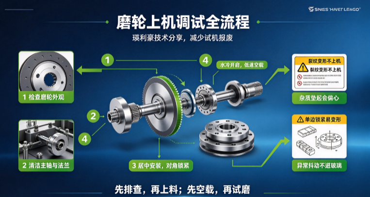 磨轮上机调试全流程｜瑛利豪技术分享，减少试机报废