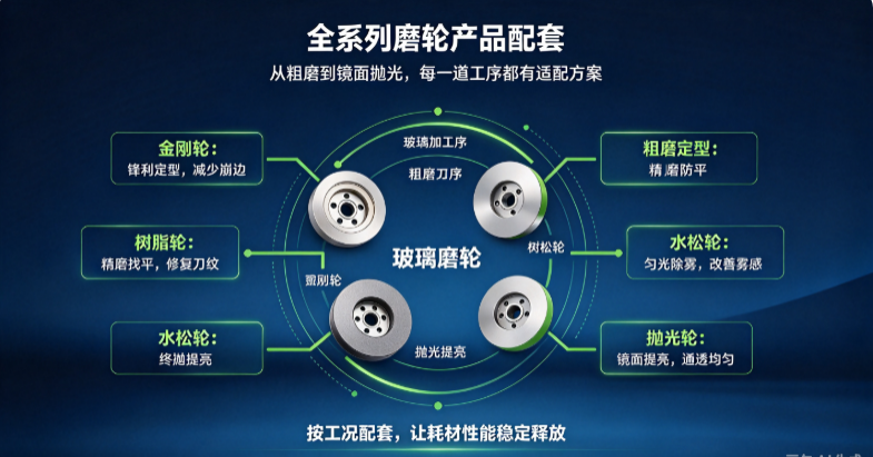 从磨轮产品到工艺方案，瑛利豪助力玻璃加工厂提质降本