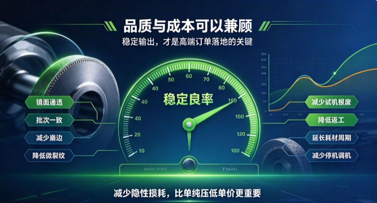 兼顾品质与耗材成本，国产瑛利豪磨轮助力高端玻璃订单落地