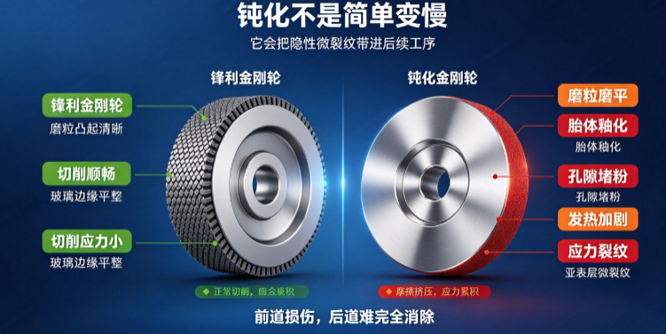 深圳市瑛利豪实业：金刚轮钝化识别方法：预判磨削异常，规避玻璃隐性微裂纹