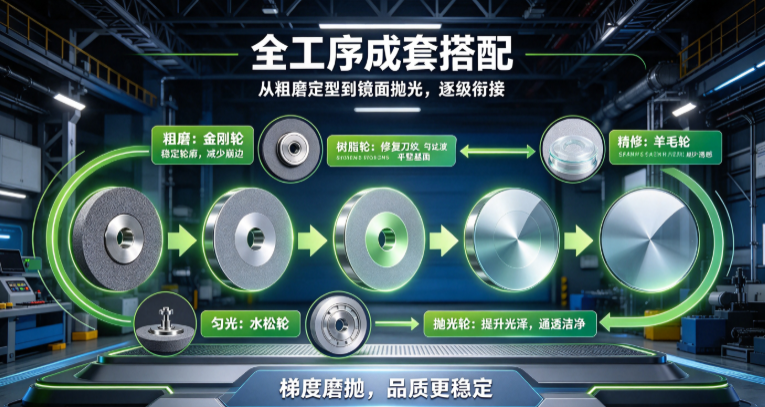 深圳市瑛利豪实业：玻璃深加工整套磨轮解决方案，建筑、家电、卫浴玻璃通用